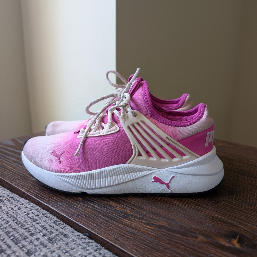 Puma Pacers Future Bleach Jr Pink Ombre Athletic Sneakers Shoes